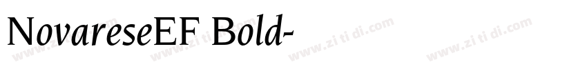 NovareseEF Bold字体转换